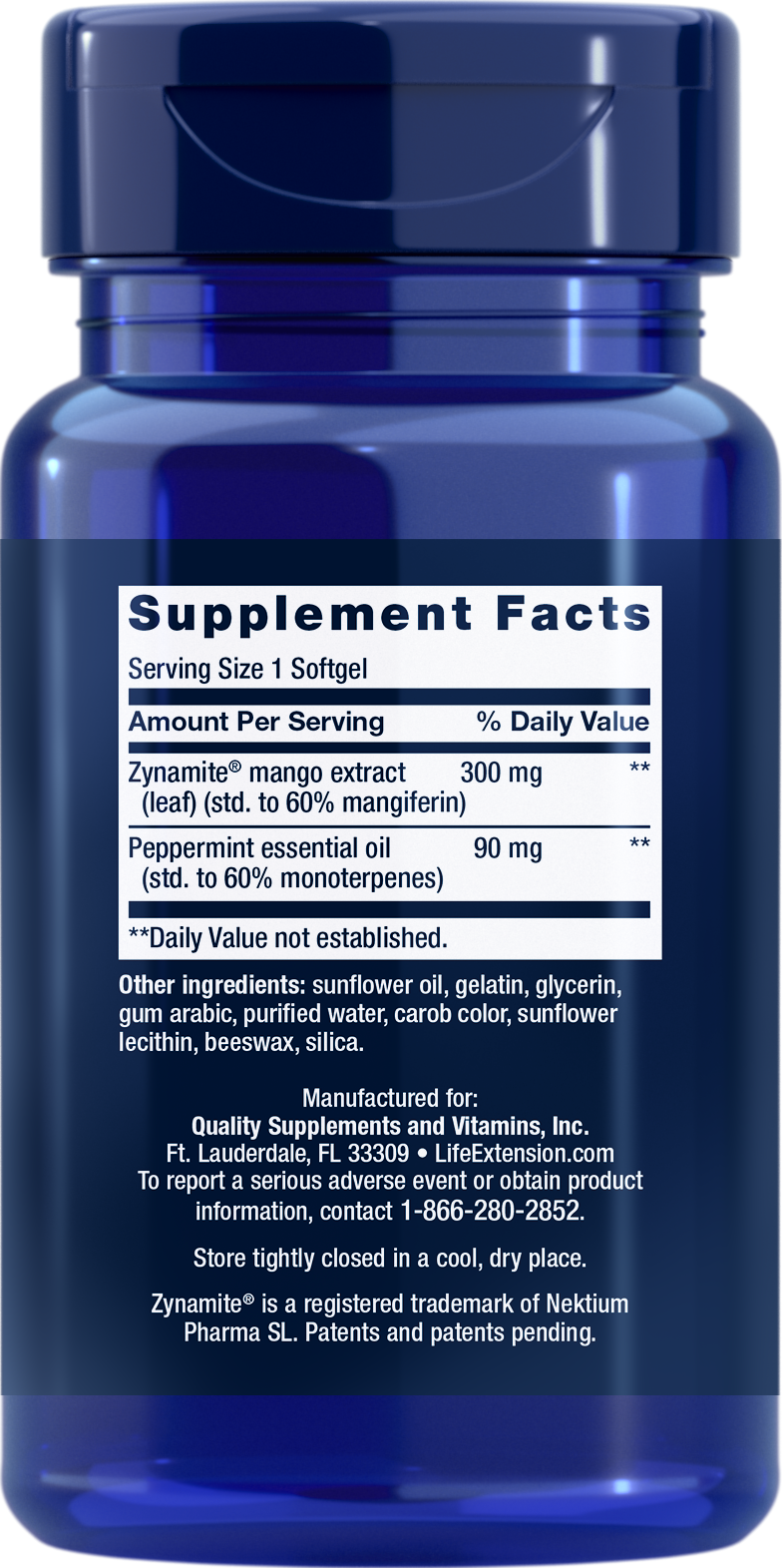 Life Extension Brain Fog Relief, 30 softgels to boost cognitive performance and restore mental focus, supplement facts